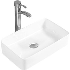 MEXEN - Nadia umyvadlo na desku o rozměrech 36x23cm bílá 21613600