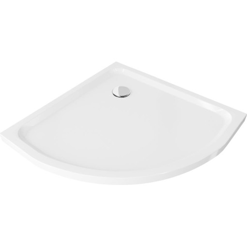 MEXEN - Sprchová vanička čtvrtkruh 90x90, bílá 41109090