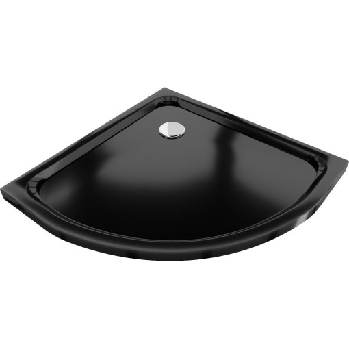 MEXEN - Sprchová vanička čtvrtkruh 90x90 cm černá 41709090