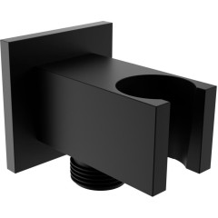 MEXEN - Držák sprchy Cube, pevný, s vyústěním, černá 79300-70