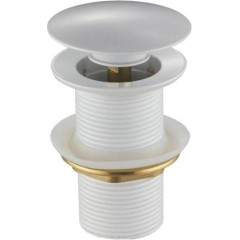 MEXEN - Zátka klik-klak bez přepadu, bílá kulatá 79910-20