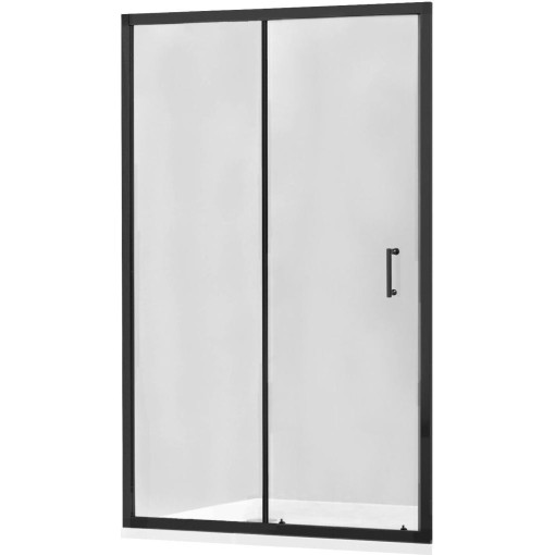 MEXEN - Apia posuvné sprchové dveře 115, transparent, černá 845-115-000-70-00