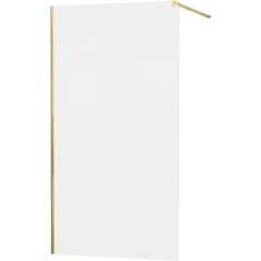 MEXEN - KIOTO Sprchová zástěna WALK-IN 70x200 cm 8 mm, zlatá, matné sklo 800-070-101-50-30