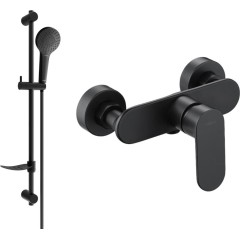 MEXEN - Milo DF05 sprchová baterie s příslušenstvím, černá 7134R05-70