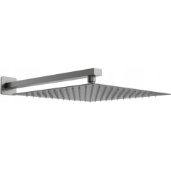 MEXEN - Slim čtvercová sprchová hlavice - déšť 25 x 25 cm + sprchové rameno, grafit 79125112-66