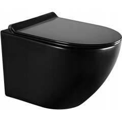 GEBERIT KOMBIFIXBasic vč. bílého tlačítka DELTA 21 + WC MEXEN LENA ČERNÁ Rimless + SEDÁTKO 110.100.00.1 21BI ME01