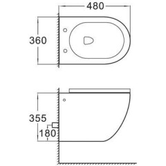 Předstěnový instalační systém s bílým tlačítkem M1710 + WC MEXEN LENA ČERNÁ Rimless + SEDÁTKO AM101/1120 M1710 ME01