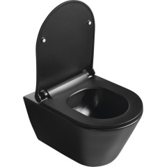 SAPHO - WC sedátko, SLIM, Soft Close, černá mat 100787-110