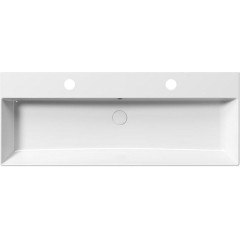 GSI - KUBE X keramické dvojumyvadlo 120x47cm, bílá ExtraGlaze 9424211