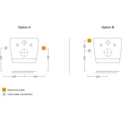 SAPHO - USPA LUX elektronický bidet s dálkovým ovládáním UB-6635RU