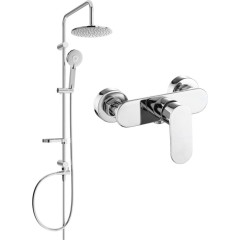 MEXEN - Carl sprchový sloup včetně sprchové baterie Milo, chrom 71340240-00