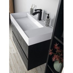 SAPHO - GODIVA umyvadlo, litý mramor, 83x44cm, bílá GU083L