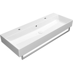 GSI - KUBE X keramické dvojumyvadlo 120x47cm, bílá ExtraGlaze 9424211
