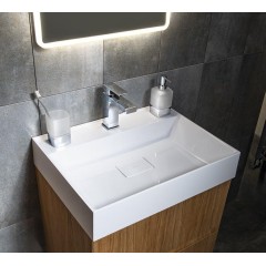 Gedy - LOUNGE dávkovač mýdla na postavení, 280 ml, mléčné sklo, chrom 545513