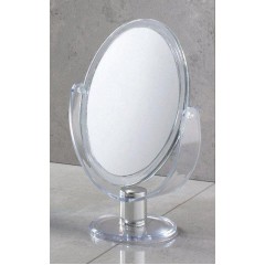 Gedy - Kosmetické zrcátko na postavení, 162x135, oboustranné, transparentní CO2018
