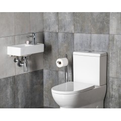 SAPHO - MINOS keramické umývátko 40x22cm, baterie vpravo, bílá 4059