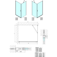POLYSAN - ZOOM boční stěna 700, čiré sklo ZL3270