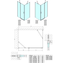 POLYSAN - ZOOM boční stěna 700, čiré sklo ZL3270
