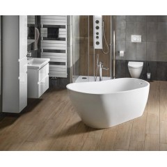 AQUALINE - TISA volně stojící vana, 170x80cm, bílá E1780