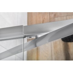 AQUALINE - AMICO sprchové dveře výklopné 1040-1220x1850, čiré sklo G100