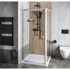 AQUALINE - AMICO sprchové dveře výklopné 1040-1220x1850, čiré sklo G100