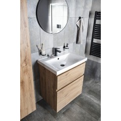 AQUALINE - ALTAIR umyvadlová skříňka 67x60x45cm, dub emporio AI370