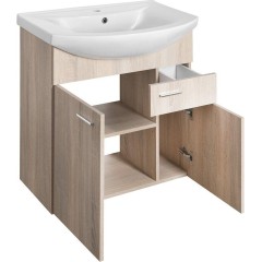 AQUALINE - ZOJA umyvadlová skříňka 71,5x74x34cm, dub platin 51175