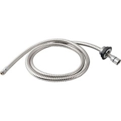 SAPHO - Sprchová průchodka na okraj vany včetně hadice F1/2"-M3/8", kulatá, chrom 1205-04