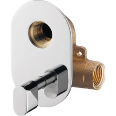 SAPHO - Podomítkový regulátor teploty vody pro bidetové spršky, chrom 1209-03