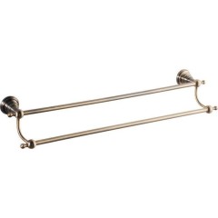 SAPHO - DIAMOND dvojitý držák ručníků 600, bronz 1318-11