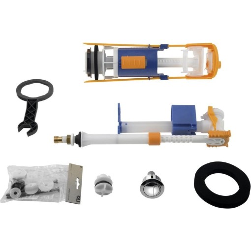 KERASAN - Splachovací souprava, spodní napouštění 1/2", chrom 750990