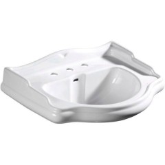 KERASAN - RETRO keramické umyvadlo 69x52cm, 3 otvory, bílá 104601-3