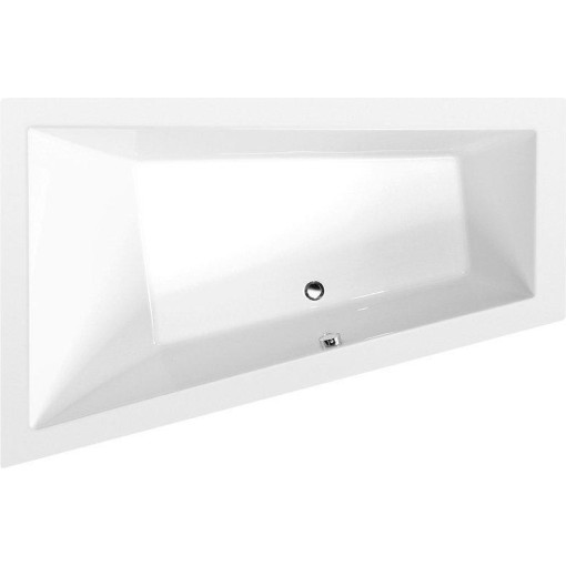 POLYSAN - TRIANGL L asymetrická vana 180x120x50cm, bílá 19611