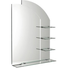 AQUALINE - WEGA zrcadlo s poličkami 65x90cm 65028