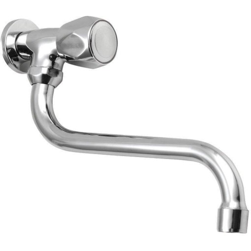 AQUALINE - Nástěnný ventil 1/2", otočná hubice, chrom ZY1812