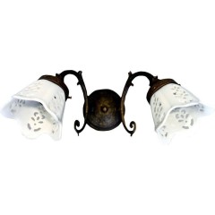 SAPHO - BRINDISI svítidlo 2xE14, 40W, 230V, keramické stínítko, IP21, bronz MC052