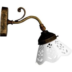 SAPHO - BARI svítidlo E14, 40W, 230V, keramické stínítko, IP21, bronz MC811