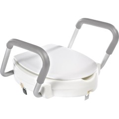 RIDDER - HANDICAP WC sedátko zvýšené 10cm, s madly, bílá A0072001
