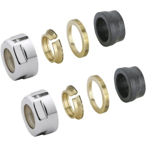 AQUALINE - ECO svěrné šroubení pro Měď, 15, nikl CP9990