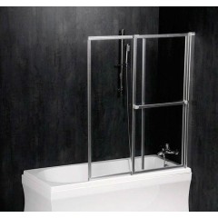 POLYSAN - OLBIA vanová zástěna s pneumatickým zdvihem, š. 1230, stříbrná, čiré sklo 30317
