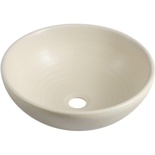SAPHO - ATTILA keramické umyvadlo, průměr 43cm, slonová kost DK005