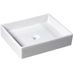 ISVEA - PURITY keramické umyvadlo na desku, 50x42cm, bílá 10PL66050