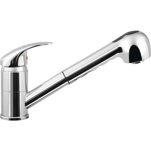 AQUALINE - KASIOPEA stojánková dřezová baterie s výsuvnou sprškou, chrom 1107-70