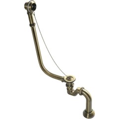 POLYSAN - RETRO vanová souprava pro vnější instalaci, řetízek, včetně sifonu, bronz 71690