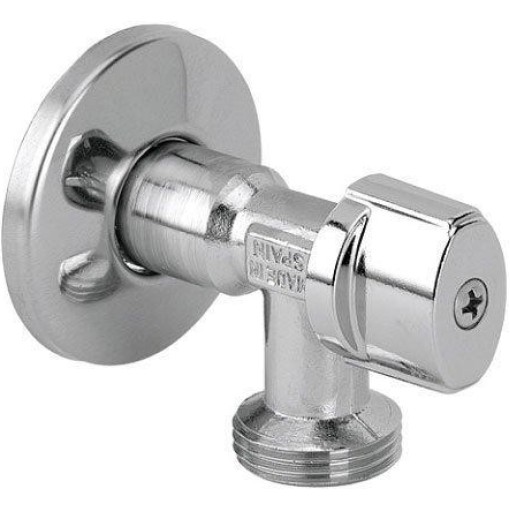 ARCO pračkový ventil L-85 1/2"x3/4", anticalc, chrom 728MN