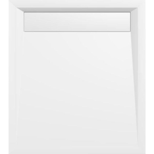 POLYSAN - VARESA sprchová vanička z litého mramoru se záklopem, obdélník 90x80cm, bílá 71606