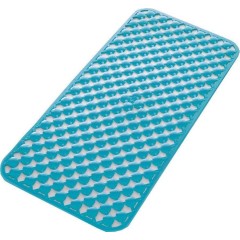 Gedy - GEO podložka do vany 36x71cm s protiskluzem, kaučuk, modrá 97367111