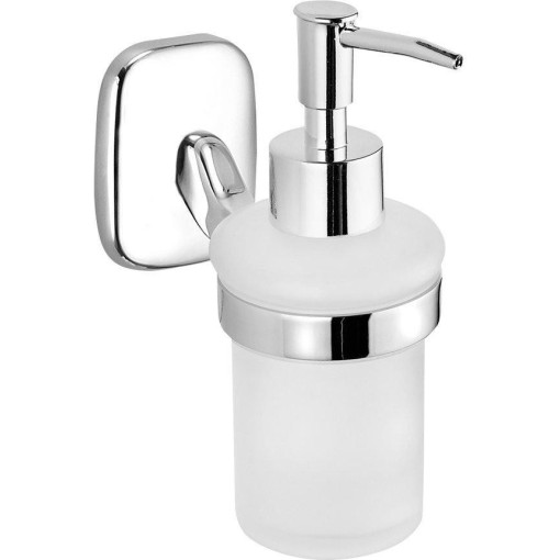 AQUALINE - RUMBA dávkovač mýdla 160ml, mléčné sklo, chrom RB119