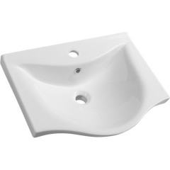 AQUALINE - ZARA 55 keramické umyvadlo nábytkové 54x44,5cm, bílá 10055