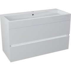 SAPHO - LARGO umyvadlová skříňka 99x50x41cm, bílá LA101